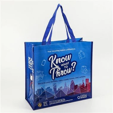 Sac fourre-tout laminé à impression complète